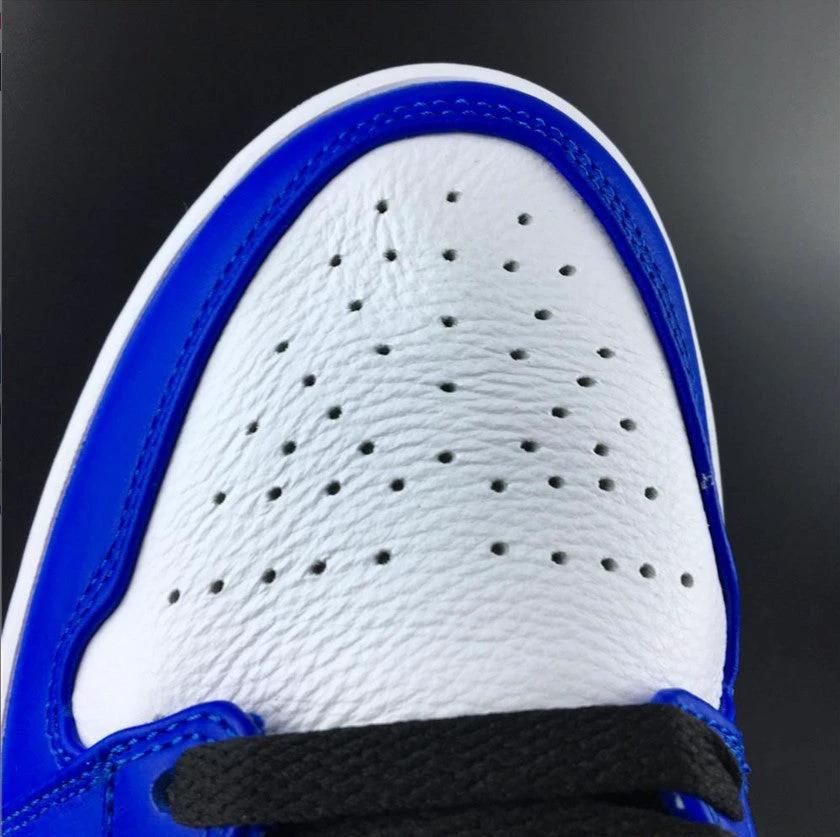 Air Jordan 1 Low Hyper Royal Orange Peel Shoes Sneakers by Air Jordan