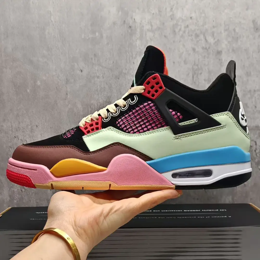 J Balvin x Air Jordan 4 Multicolor Shoes Sneakers by Air Jordan