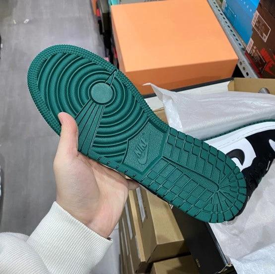 Air Jordan 1 Low Black Green Toe by Air Jordan