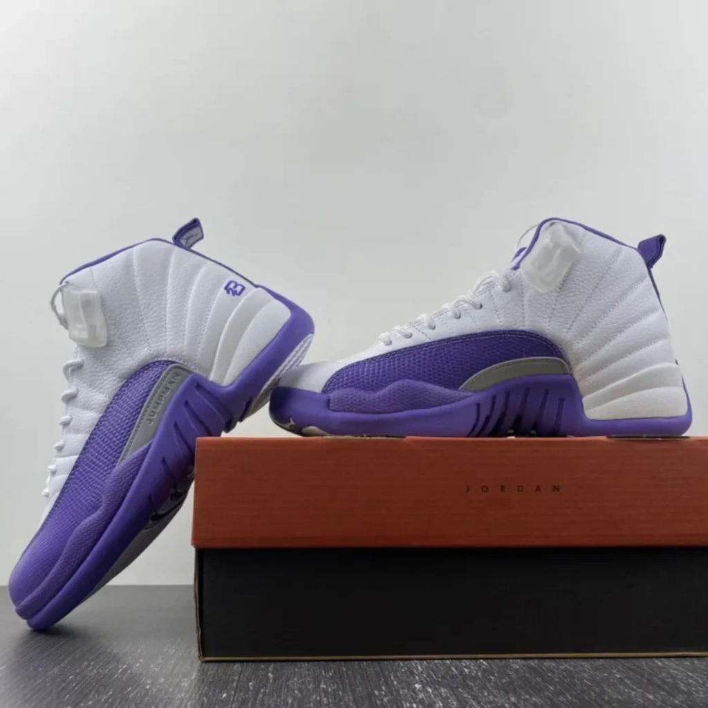 Air Jordan 12 White Field Purple Shoes Sneakers by Air Jordan