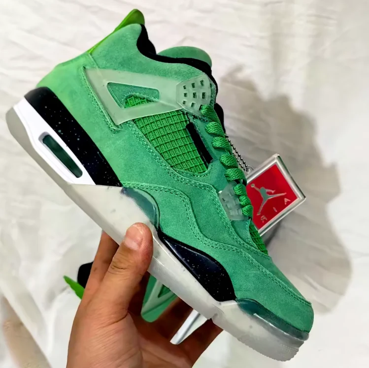 Air Jordan 4 Wahlburgers PE Shoes Sneakers by Air Jordan