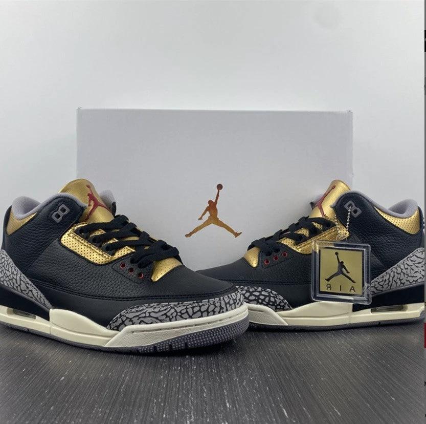 Air Jordan 3 Black Gold Shoes Sneakers 1 by Air Jordan