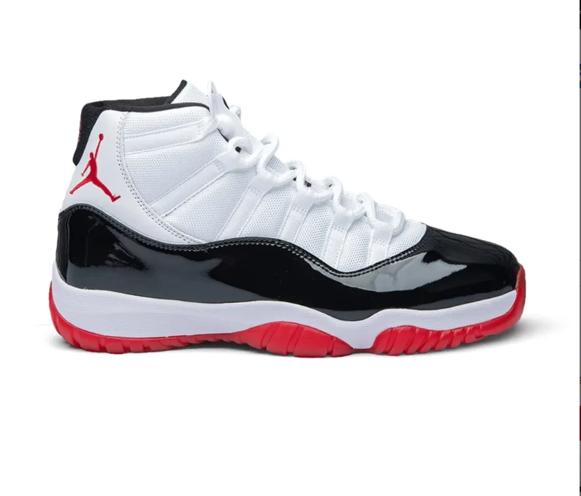 Air Jordan 11 Black White Red Shoes Sneaker by Air Jordan