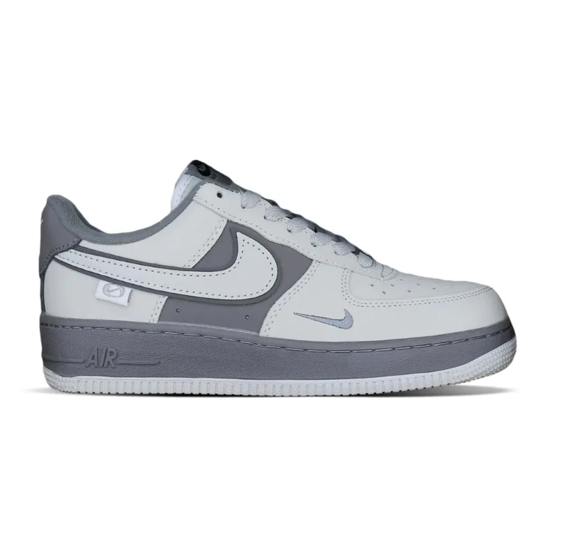 Air Force 1 Double White Grey Shadow Shoes Sneakers by Air Jordan
