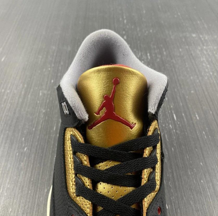 Air Jordan 3 Black Gold Shoes Sneakers by Air Jordan