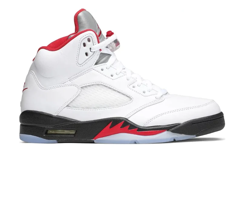 AJ 5 Fire Red Silver Tongue (2020) Shoes Sneakers by Air Jordan