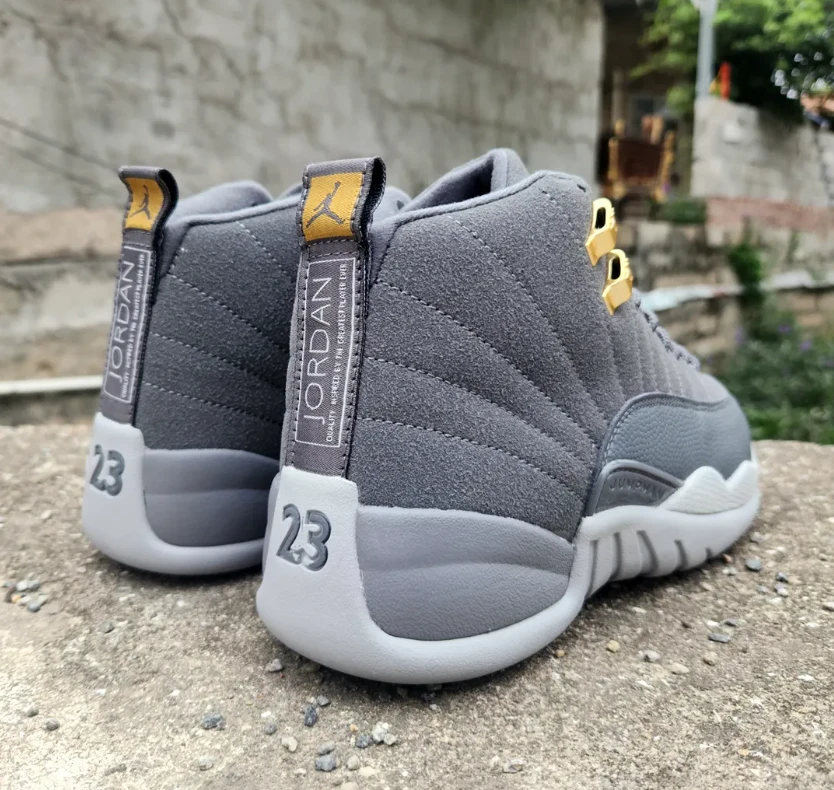Air Jordan 12 Dark Grey Shoes Sneakers by Air Jordan