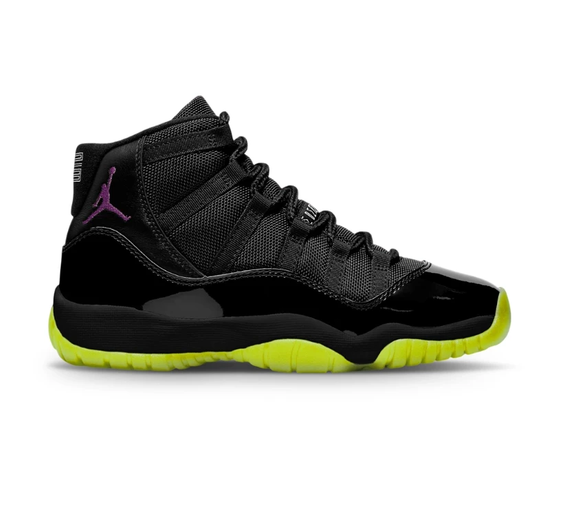 Air Jordan 11 BlackBarely Volt Shoes Sneakers by Air Jordan