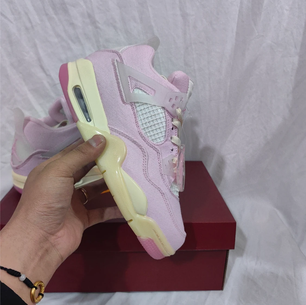 Air Jordan 4 Denim Iced Carmine Shoes Sneakers by Air Jordan