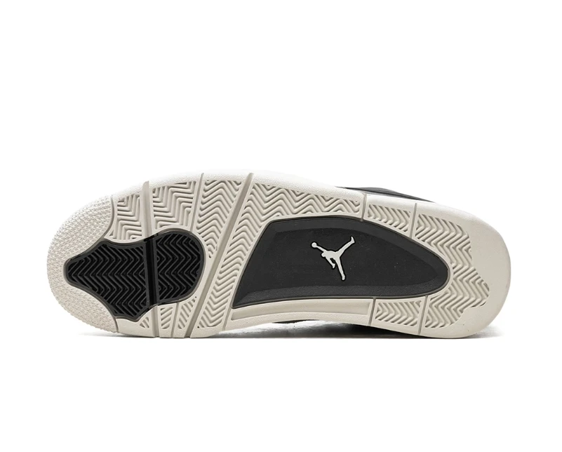 Air Jordan 4 RM Black Light Bone Shoes Sneakers by Air Jordan