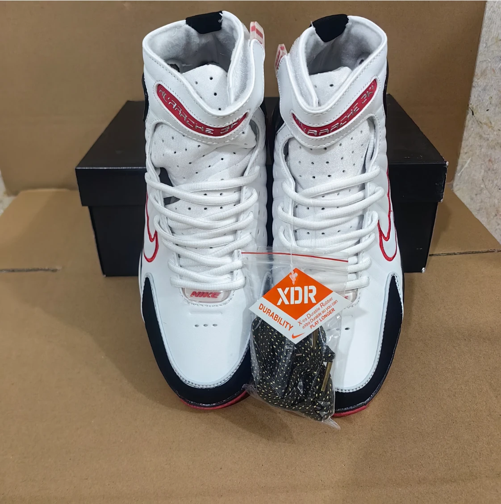 Air Zoom Huarache 2K4 White Varsity Red Shoes Sneakers by Air Jordan
