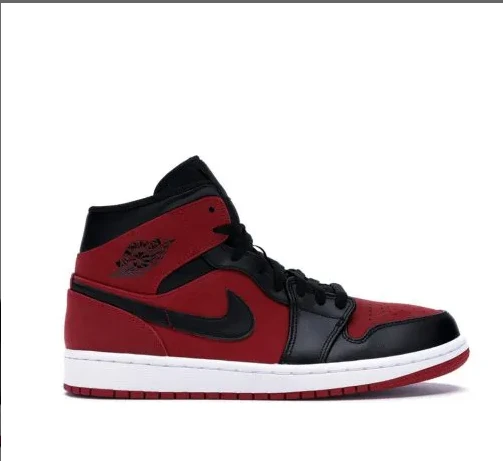 AJ 1 Mid Gym Red Black Shoes Sneakers by Air Jordan