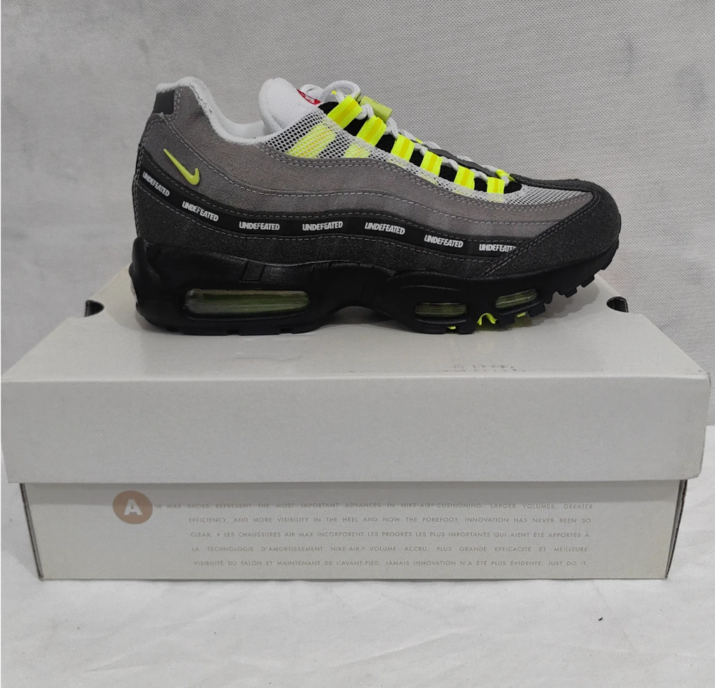 Undefeated x AM 95 Geo NYC Neon Shoes Sneakers by Air Jordan
