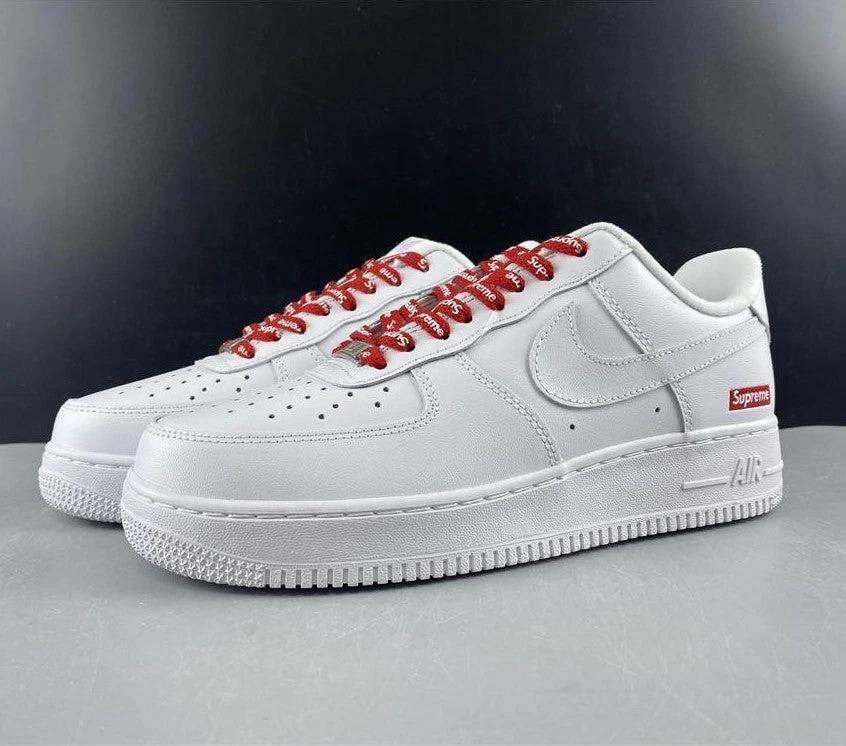 Air Force 1 Low Supreme White Shoes Sneakers by Air Jordan