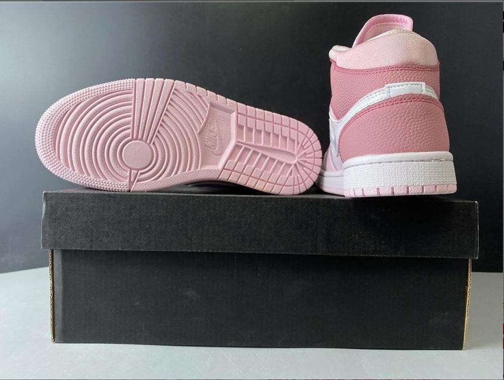 Air Jordan 1 Mid Digital Pink (W) Shoes Sneakers by Air Jordan