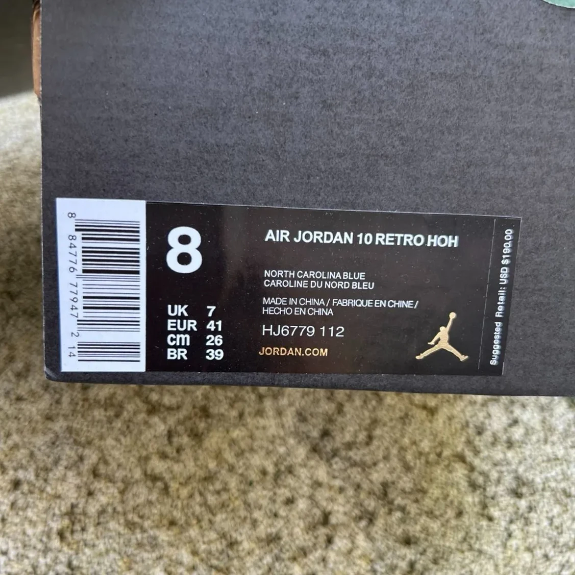 Air Jordan 10 Carolina Blue Yellow Shoes Sneakers by Air Jordan