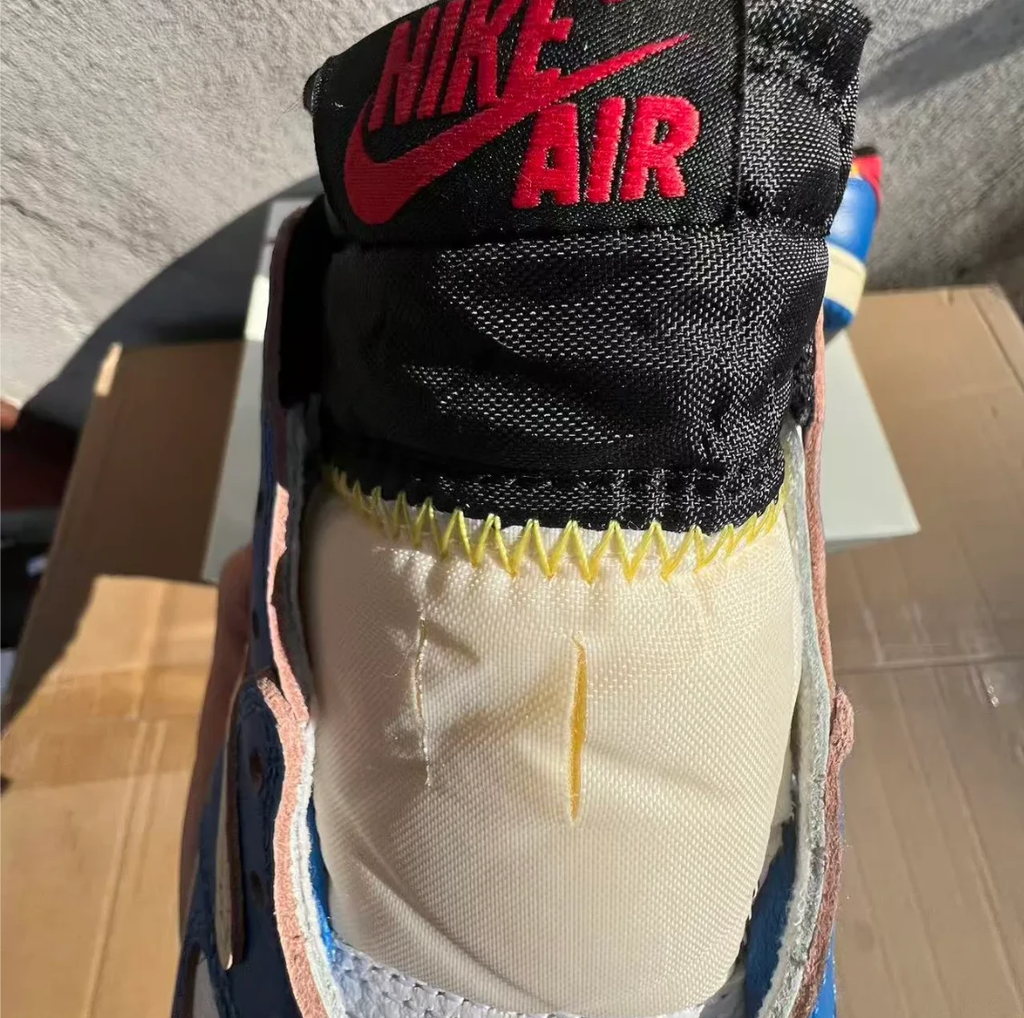 Union LA x Fragment Design x Air Jordan 1 Low Storm Blue Shoes Sneakers by Air Jordan