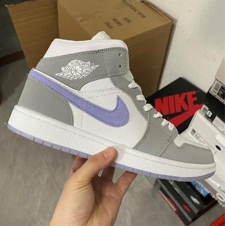 Air Jordan 1 Mid White Grey Blue by Air Jordan