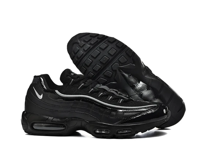 Air Max 95 Black Patent Shoes Sneakers by Air Jordan