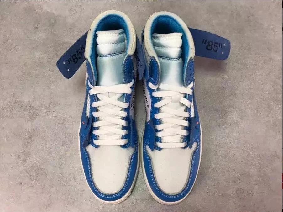 Off-White x Air Jordan 1 High OG UNC Shoes Sneakers by Air Jordan