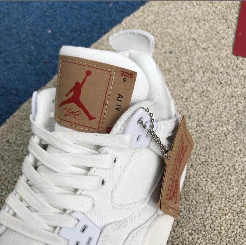 Air Jordan 4 Retro Levi’s White (Levi’s Tag) Shoes by Air Jordan