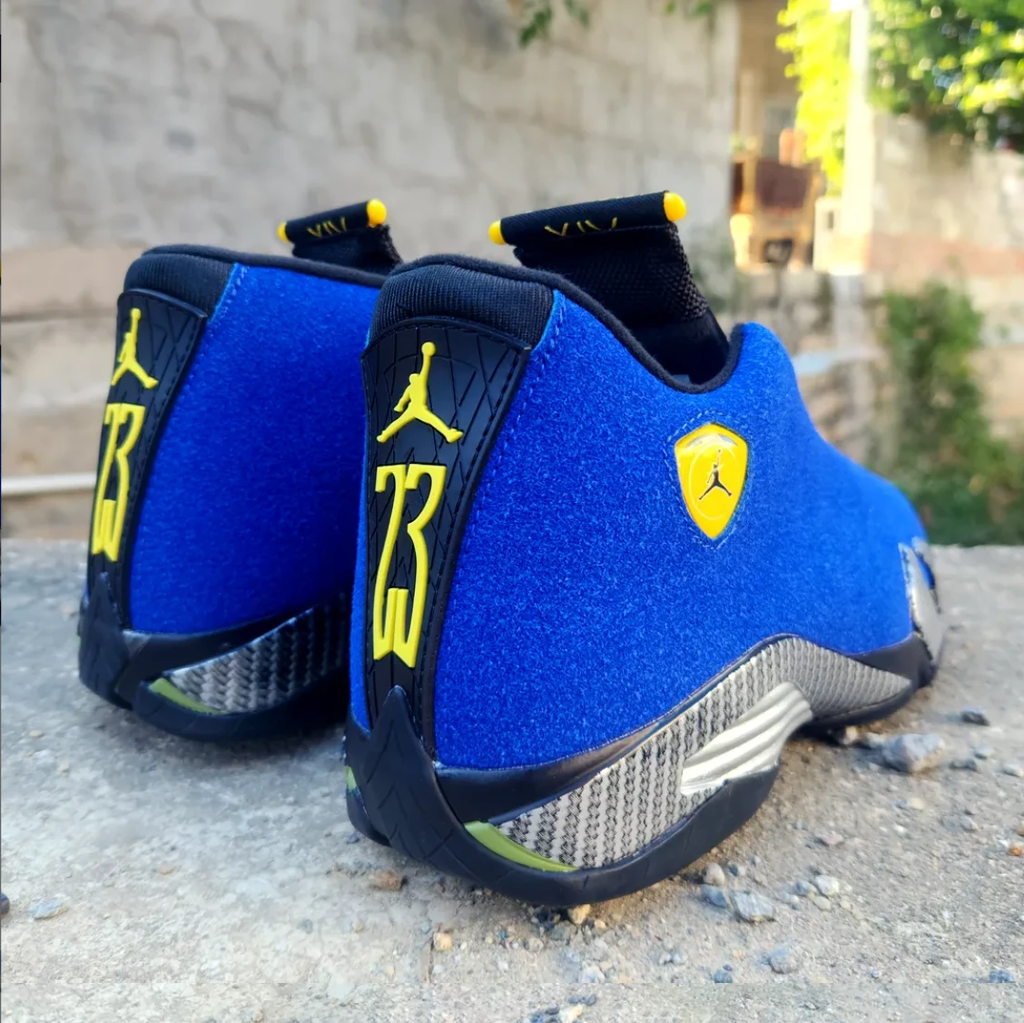 Air Jordan 14 Ferrari Blue Shoes Sneakers by Air Jordan