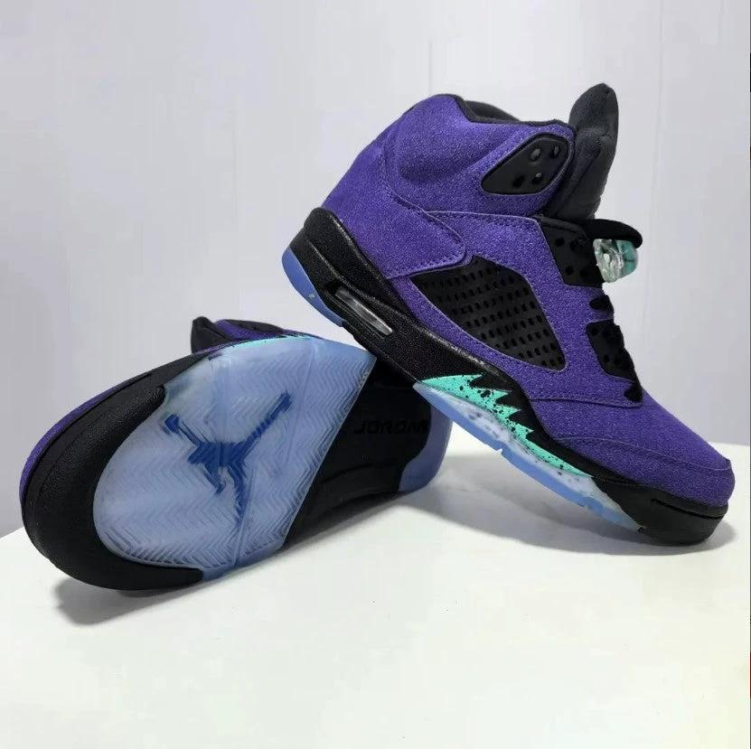 Air Jordan 5 Retro Alternate Grape Shoes Sneakers by Air Jordan