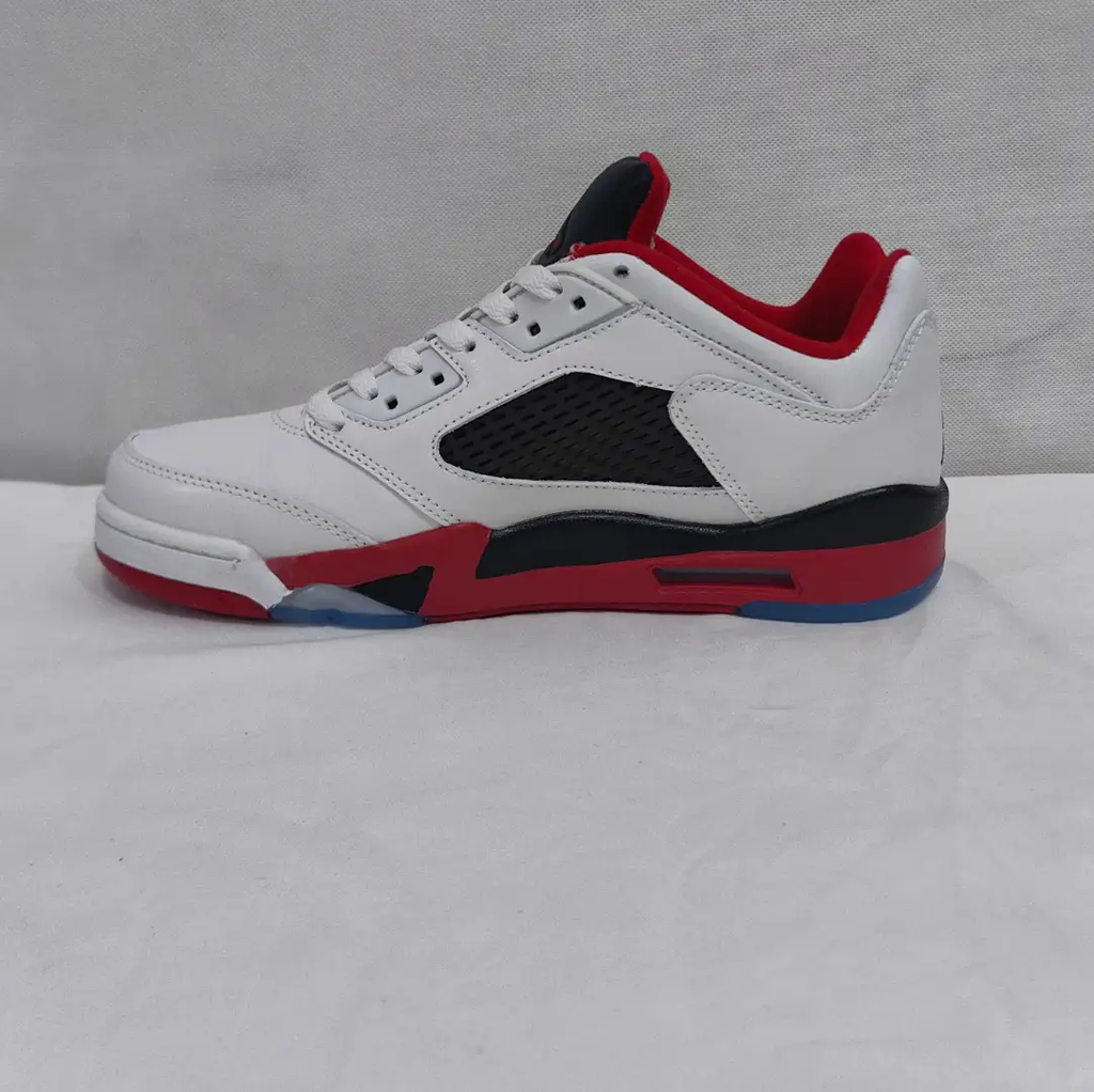 Air Jordan 5 Retro Low Fire Red Shoes Sneakers by Air Jordan