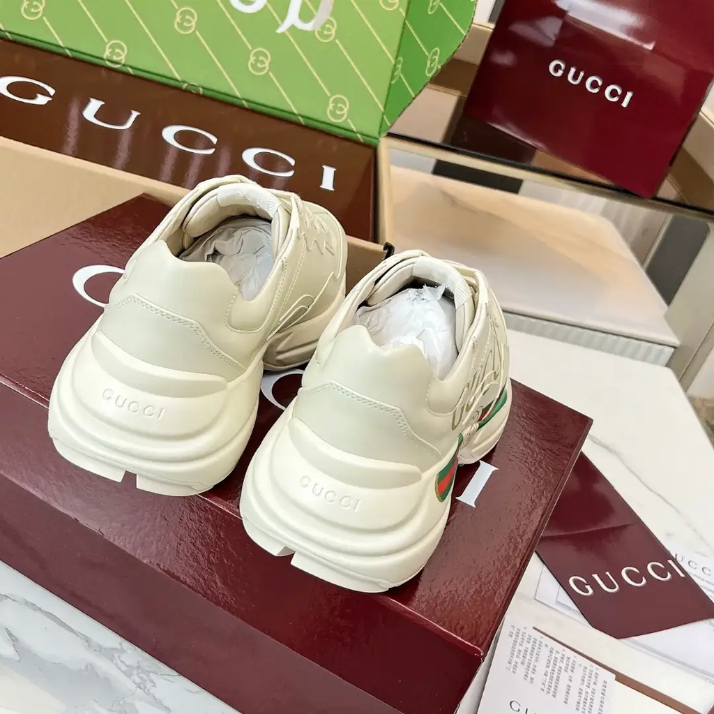 GG Rhyton Canvas Logo Shoes Sneakers by Air Jordan