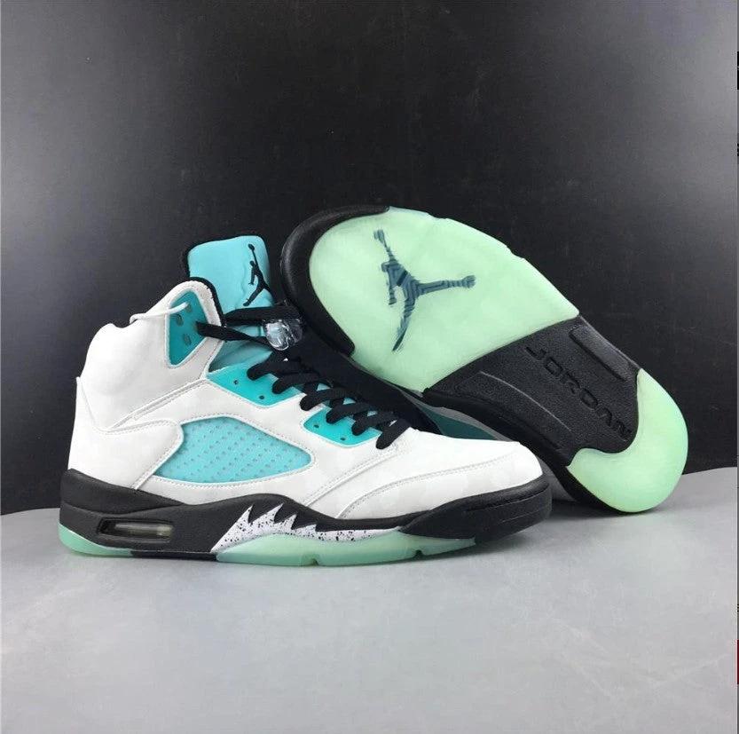 Air Jordan 5 Retro Island Green Shoes Sneakers by Air Jordan