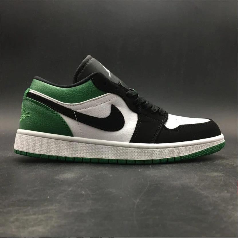 Air Jordan 1 Low White Black Mystic Green Shoes Sneakers by Air Jordan