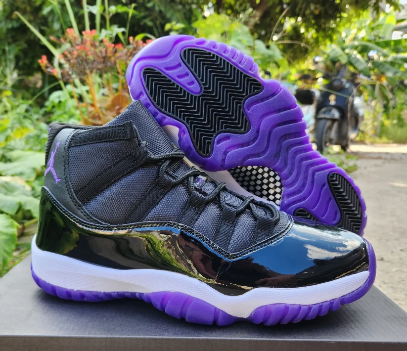 Air Jordan 11 Black Grape Shoes Sneakers by Air Jordan