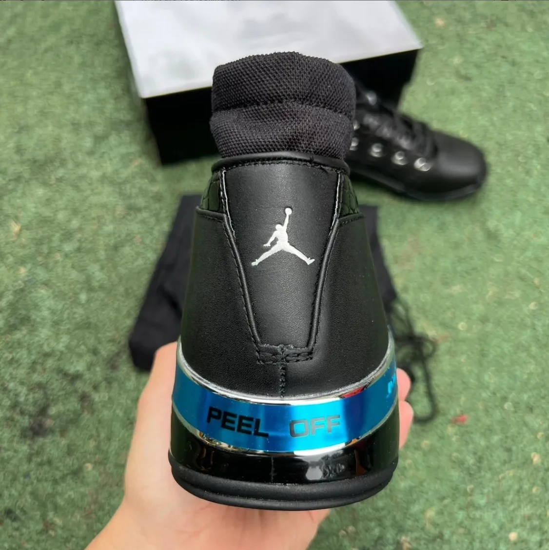 Air Jordan 17 Low Black Patent Shoes Sneakers by Air Jordan