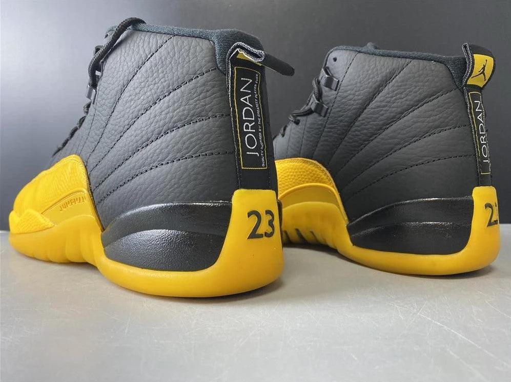 Air Jordan 12 Retro Black University Gold Shoes Sneakers by Air Jordan