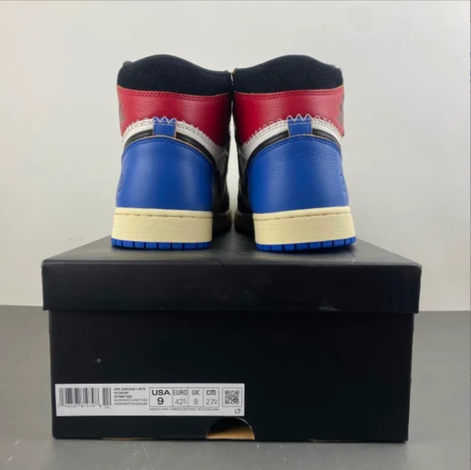 Fragment x Union LA x Air Jordan 1 High OG Varsity Red Shoes Sneakers by Air Jordan