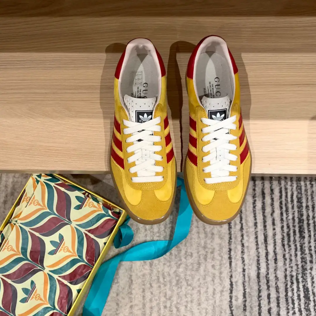GG x AD Gazelle ‘Yellow Red’ Shoes Sneakers by Air Jordan