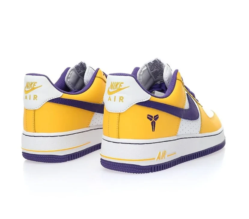 Kobe Bryant x AF 1 Low White Purple Yellow Shoes Sneaker by Air Jordan