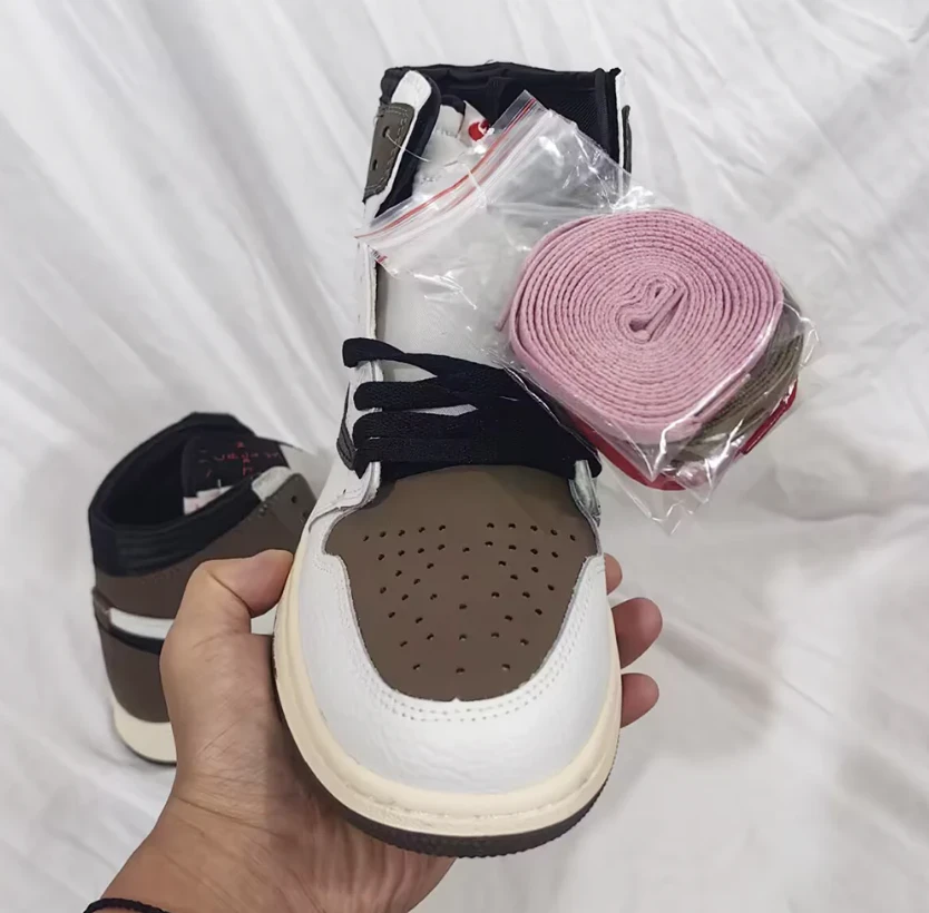 Travis Scott x AJ 1 High OG SP Reverse Mocha Shoes Sneakers by Air Jordan
