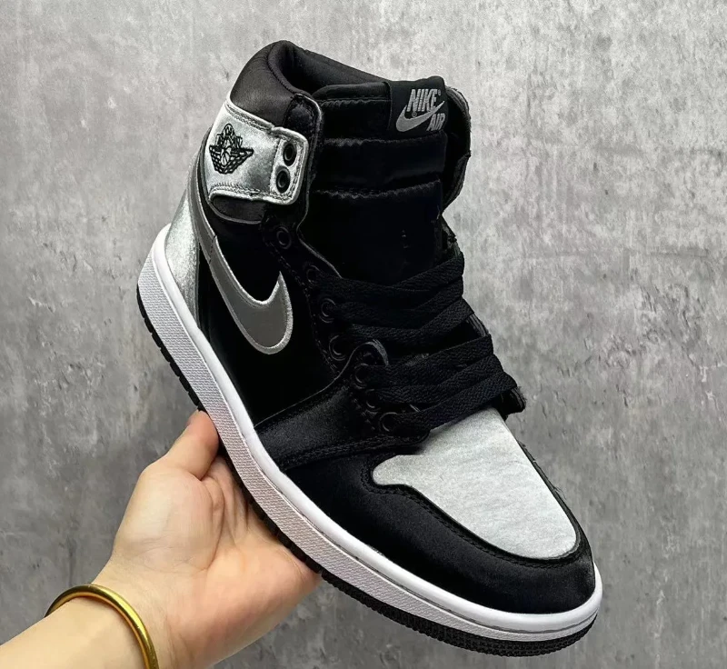 Air Jordan 1 High Satin Shadow Shoes Sneakers by Air Jordan