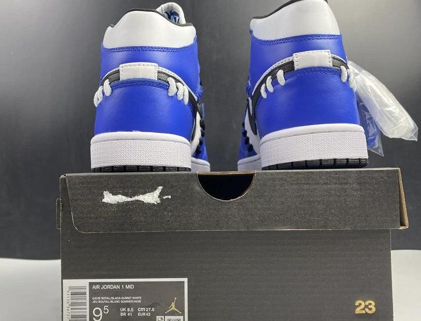 Air Jordan Mid SE “Game Royal” White Blue Black Shoes Sneakers by Air Jordan