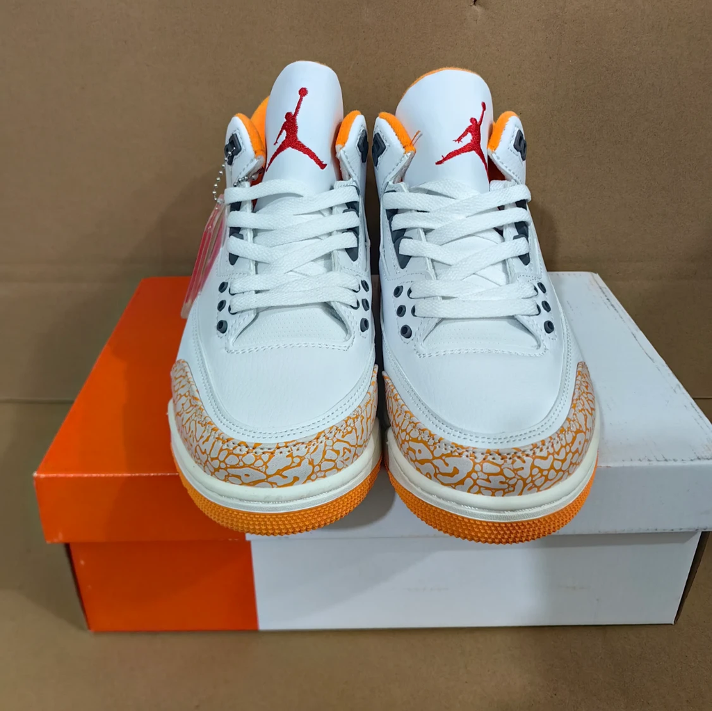 Air Jordan 3 Orange Citrus Shoes Sneakers by Air Jordan