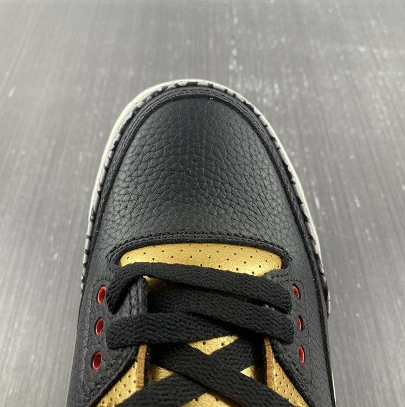 Air Jordan 3 Black Gold Shoes Sneakers by Air Jordan