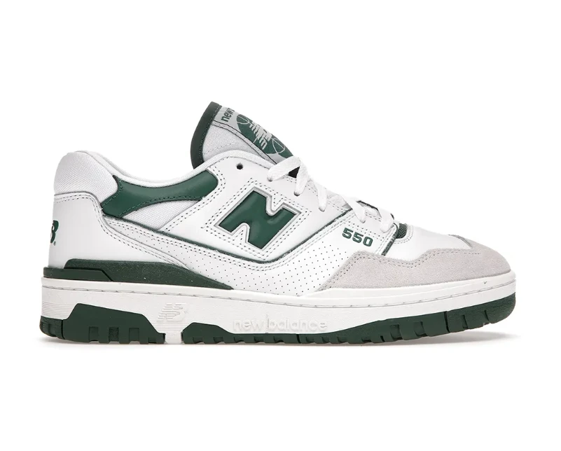 New Balance 550 White Green Shoes Sneakers by Air Jordan