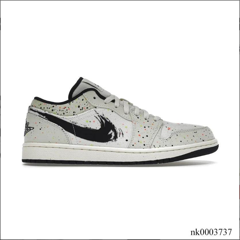 Air Jordan 1 Low Brushstroke Shoes Sneakers by Air Jordan