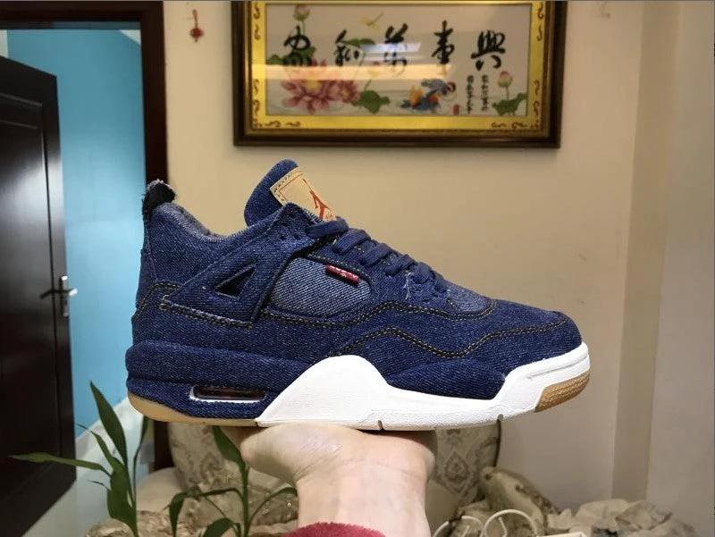 Air Jordan 4 Retro Levi’s Denim Shoes Sneakers by Air Jordan