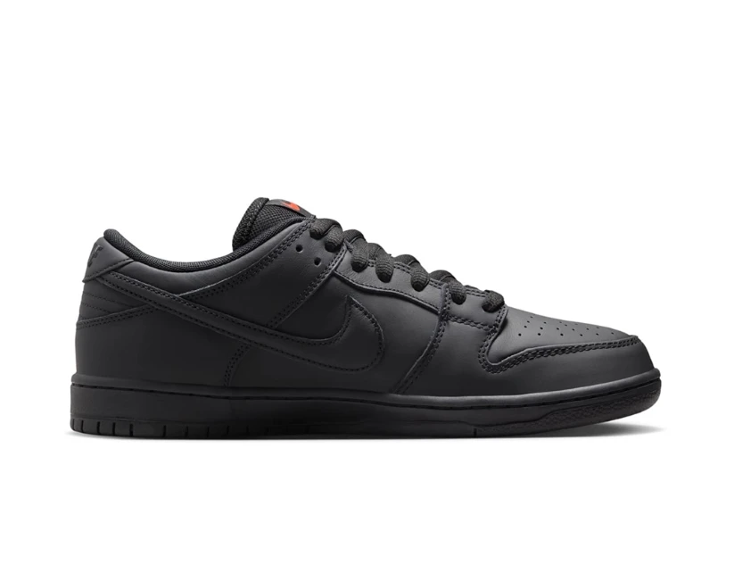 SB Dunk Low Pro ISO Triple Black Shoes Sneakers by Air Jordan