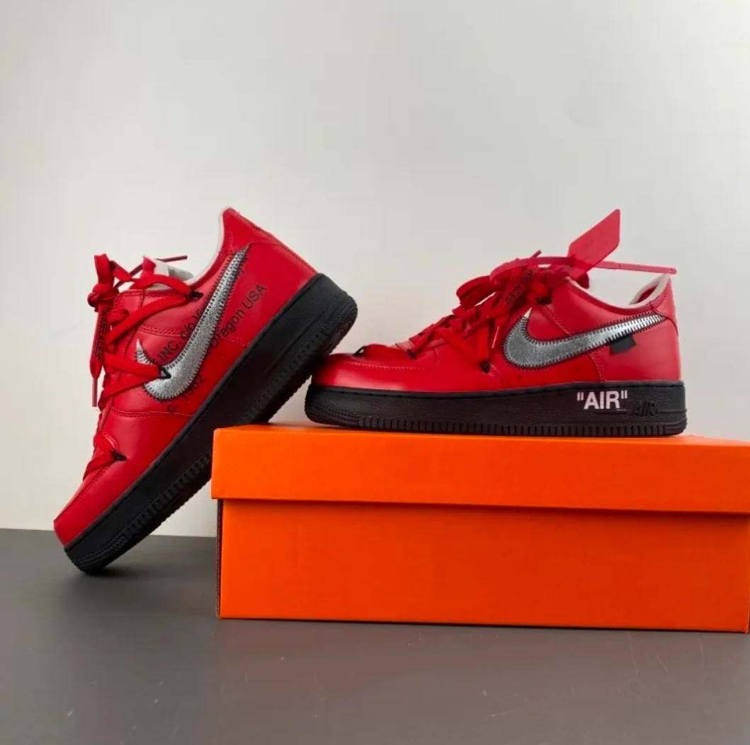 OW x Air Force 1 Low Crimson Sample Shoes Sneaker by Air Jordan