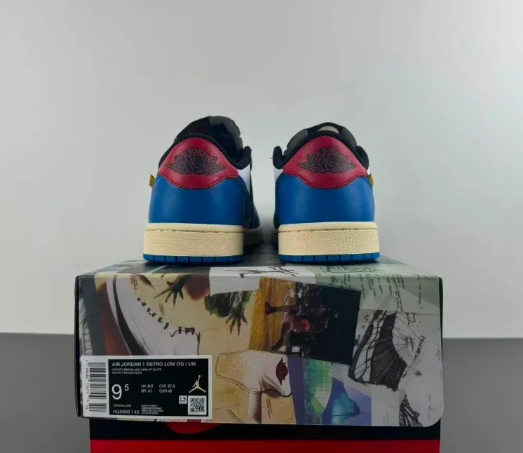 Union LA x AJ 1 Low OG Storm Blue Shoes Sneakers by Air Jordan