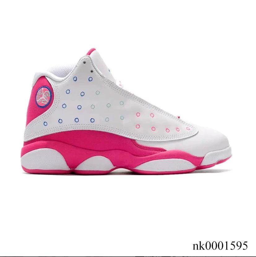 Air Jordan 13 White Pink Blue Shoes Sneakers by Air Jordan