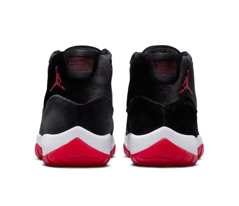 Air Jordan 11 Bred Velvet Shoes Sneakers by Air Jordan